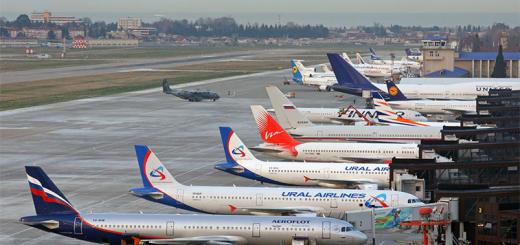Major Russian airlines: rating