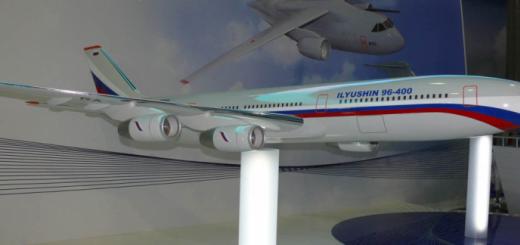 Ryska långdistansflygplan förbereder sig för ommärkning av Il 96-modifieringen
